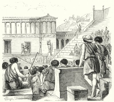 古希腊剧场（雕刻） 作者 德国学校