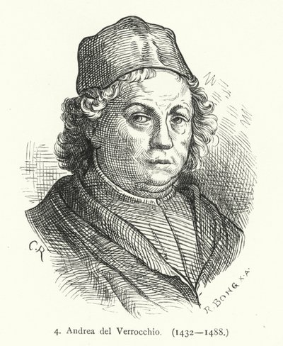 Andrea del Verrocchio，意大利文艺复兴时期的画家、雕塑家和金匠（雕刻） 作者 德国学校