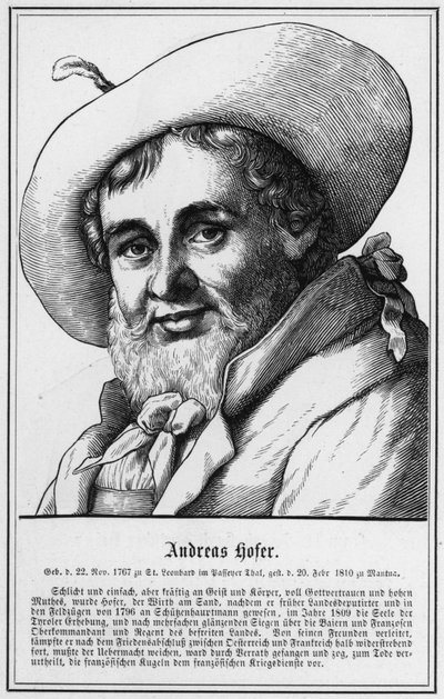 Andreas Hofer（雕刻） 作者 德国学校
