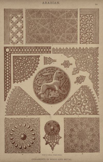 阿拉伯，木材和金属饰品 作者 德国学校
