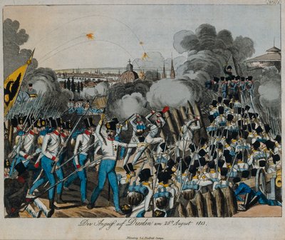1813年8月26日至27日，第18联盟第六次联盟战争中的德累斯顿战役 作者 German School