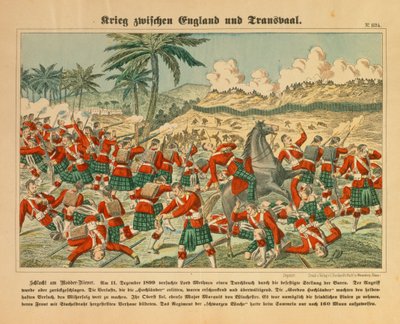 1899年12月11日布尔战争中的莫德尔河战役，1999年，Weissenburg的C. Burckhardt出版的大报 作者 德国学校