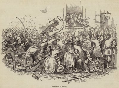 1847年4月24日德国斯特廷的面包骚乱（版画 作者 德国学校