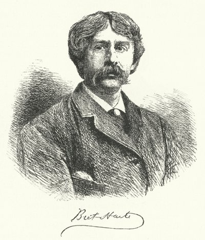 Bret Harte，美国短篇小说作家和诗人（版画） 作者 德国学校