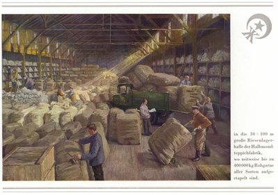 地毯制造商 Halbmond-Teppichfabrik Von Koch Und Te Kock 的业务（彩色平版印刷） 作者 德国学校