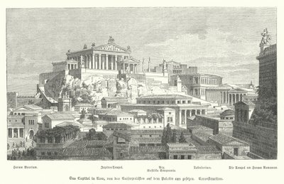 Capitoline Hill, ancient Rome (engraving) 作者 德国学校