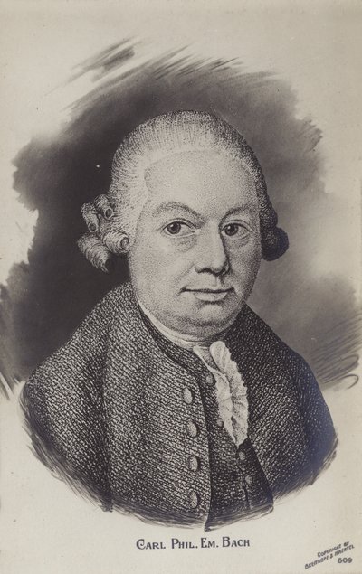 Carl Philipp Emanuel Bach，德国古典时期音乐家和作曲家（1714-1788） 作者 德国学校