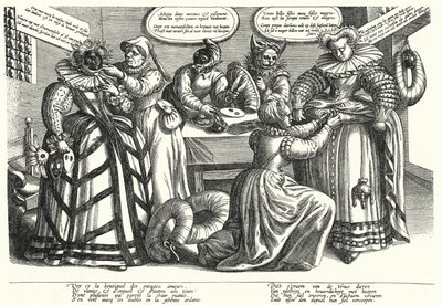 17 世纪初女装卡通（版画） 作者 德国学校