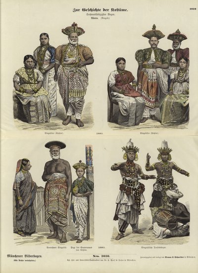 锡兰服饰，1880年 作者 German School