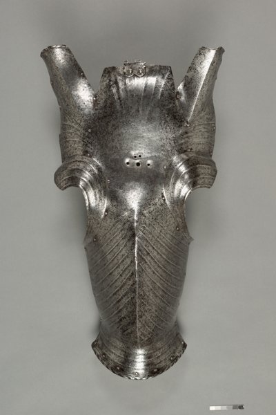 马克西米利安风格的Chanfron，约1510年（钢） 作者 德国学校