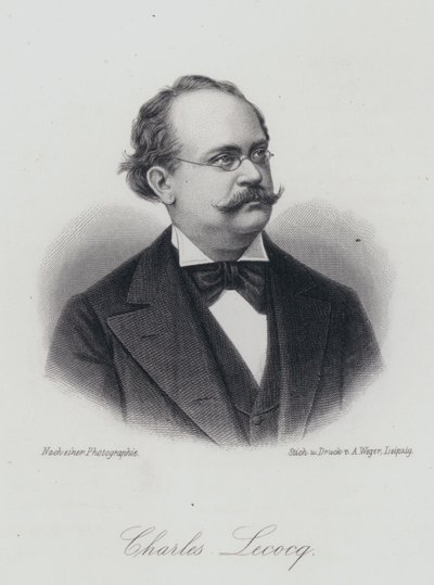 Charles Lecocq，法国作曲家（版画） 作者 德国学校