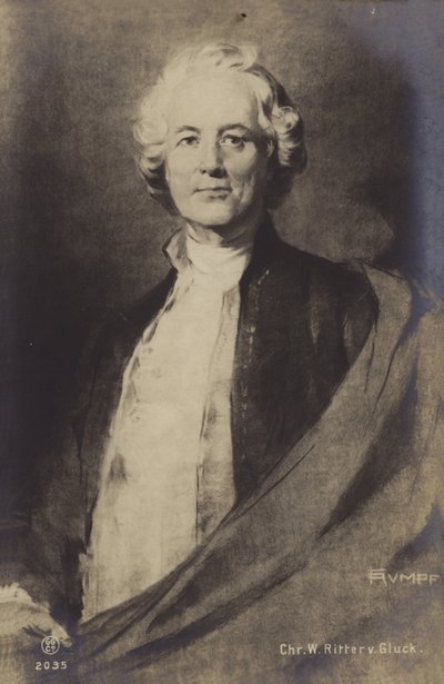 Christoph Willibald Gluck，早期古典时期（1714-1787）的德国歌剧作曲家。 作者 德国学校