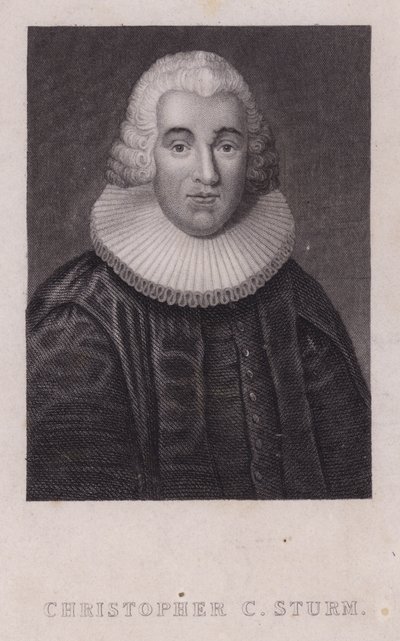 Christopher Christian Sturm，德国神学家（版画） 作者 德国学校