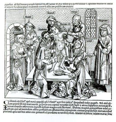 割礼，来自Hartmann Schedel的“Liber Chronicarum”（1440-1514） 作者 德国学校