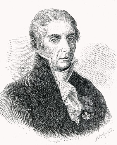 计数亚历山德罗·沃尔塔（1745-1827）由阿道夫·克洛斯（1840-94）刻 作者 German School