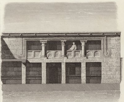 叙利亚中部古希腊房屋的庭院。 Bilder-Atlas 插图（雕刻） 作者 德国学校