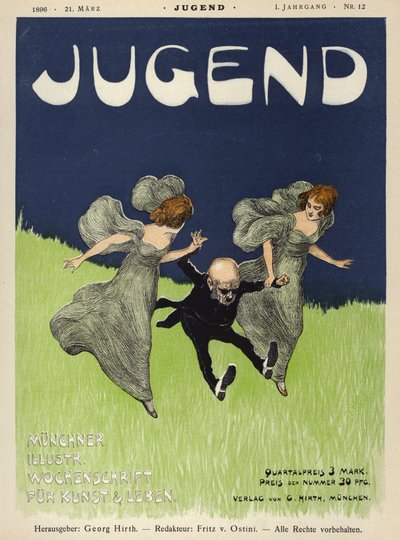 Jugend杂志的封面插图，1896年 作者 德国学校
