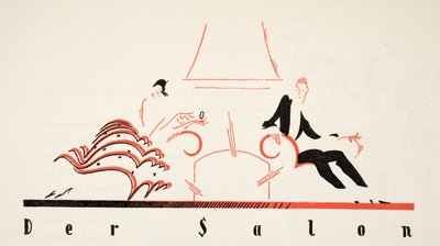 Szawe (Szabo & Wechselmann) 的广告，来自 Styl，pub.1922（pochoir 印刷品） 作者 德国学校