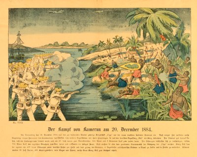 德国喀麦隆的杜阿拉起义，背景是短信奥尔加，1884年12月20日，1884年 作者 German School