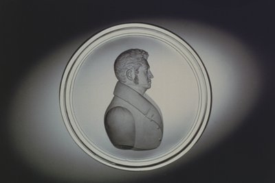 1834年波希米亚的Dominick Biemann雕刻的肖像（玻璃） 作者 德国学校