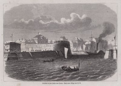 Entrance to the harbour of Le Havre, France (engraving) 作者 德国学校