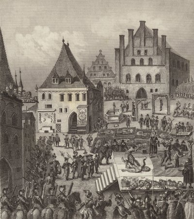 Execution of Czech Protestant rebel leaders in Prague 作者 德国学校