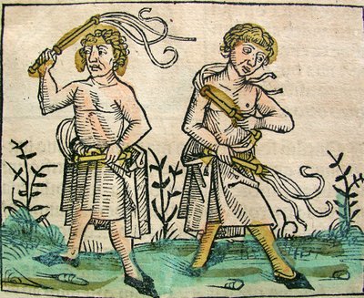 Flagellants，发表在纽伦堡纪事报，1493年 作者 德国学校