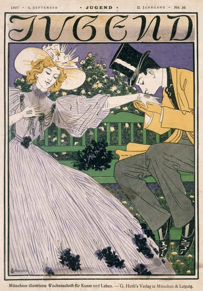“青年杂志”封面，1897年9月4日 作者 German School