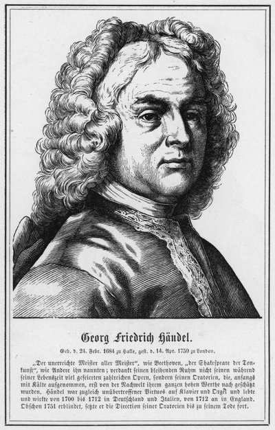 Georg Friedrich Handel (engraving) 作者 德国学校