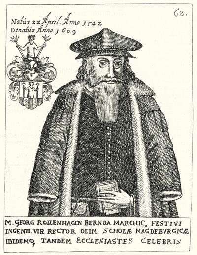 Georg Rollehagen，德国剧作家（版画） 作者 德国学校
