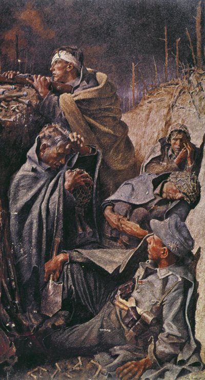 德国士兵在俄罗斯战线上的战壕，1942年至1944年 作者 德国学校