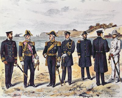 德国海军制服，19世纪末 作者 德国学校