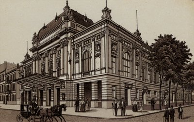 汉堡：Deutsches Schauspielhaus，德国剧院（石版画） 作者 德国学校