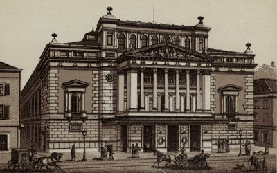 汉堡：城市剧院，剧院（石版画） 作者 德国学校