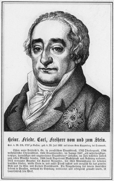 Heinrich Friedrich Carl, Freiherr vom und zum Stein (雕刻) 作者 德国学校