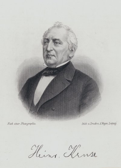 Heinrich Kruse, German dramatist and publicist (engraving) 作者 德国学校