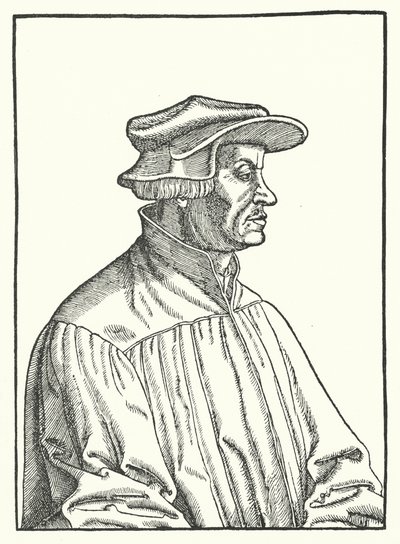 Huldrych Zwingli，瑞士新教改革者（雕刻） 作者 德国学校