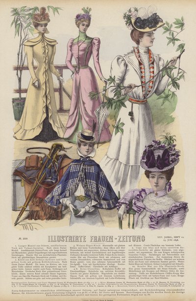 Illustrirte Frauen-Zeitung 插图（彩色石版画） 作者 德国学校