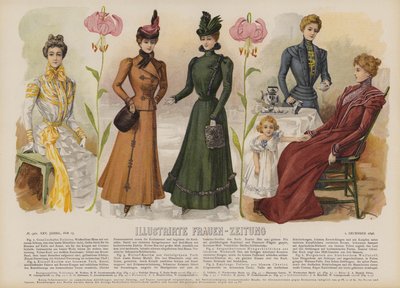 Illustrirte Frauen-Zeitung 插图（彩色石版画） 作者 德国学校