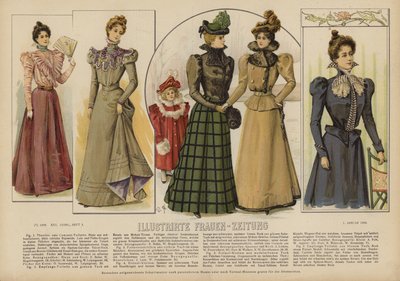 Illustrirte Frauen-Zeitung 插图（彩色石版画） 作者 德国学校