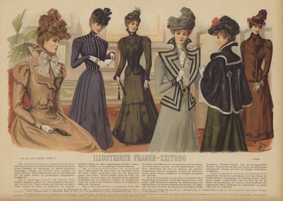 Illustrirte Frauen-Zeitung 插图（彩色石版画） 作者 德国学校