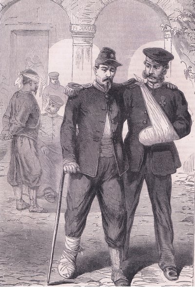 In the hospital, Cassells History of the War between France and Germany published by Cassell and Company Limited, c.1890 (litho) 作者 德国学校