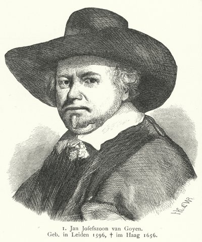 Jan van Goyen，荷兰黄金时代的画家（版画） 作者 德国学校