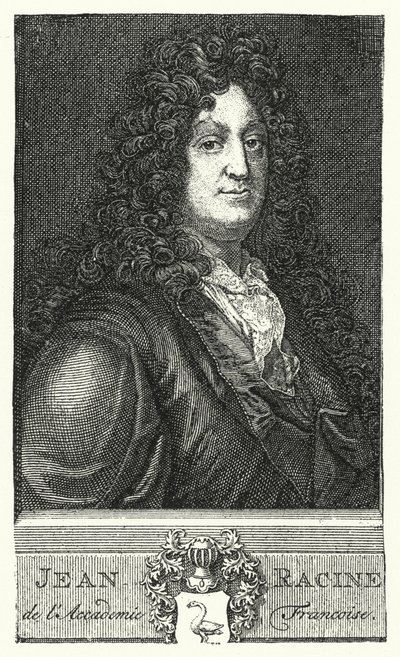 Jean Racine, French dramatist (engraving) 作者 德国学校
