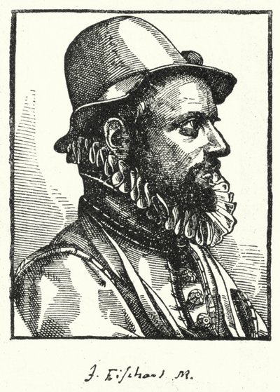 Johann Baptist Fischart，德国讽刺作家（版画） 作者 德国学校