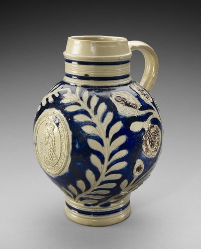 水罐c。 1689-1702年（盐釉陶土） 作者 德国学校