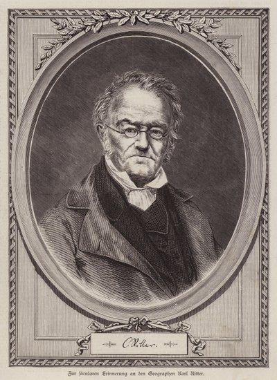 Karl Ritter, German geographer and professor at the University of Berlin (engraving) 作者 德国学校
