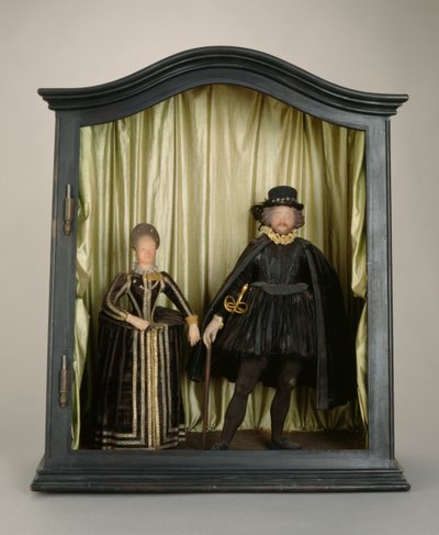 Nesau-Siegen的Hesse和Juliana的Landgrave Moritz，1600-25（蜡，丝绸，羊毛，玻璃和木材） 作者 德国学校