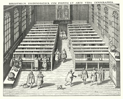 莱顿大学图书馆（版画） 作者 德国学校