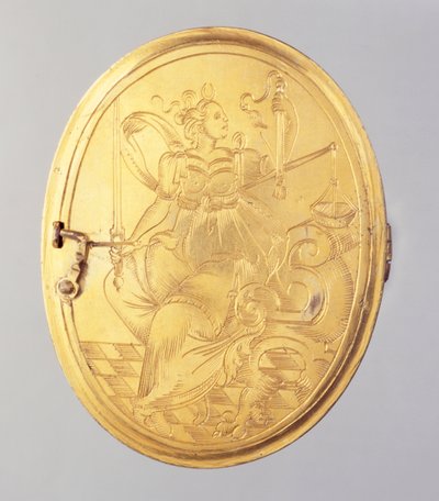 包含Landgrave Wilhelm IV（镀金银）的蜡微型肖像的小盒子（另见312102和312134） 作者 德国学校